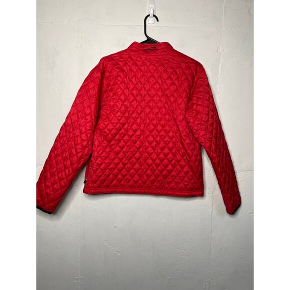 Obermeyer Women's Quilted Jacket Size 12 RED Aspen 2005 Apres Ski Light Weight - Picture 7 of 8